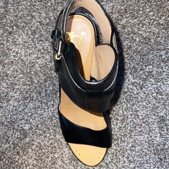 Vince Camuto Signature Ankle Buckle Block Heels - Picture 4 of 5
